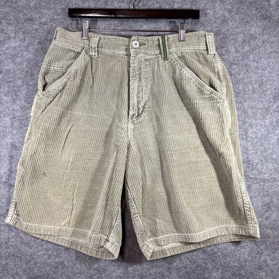 Pantalones Cortos Oxidados De Colección Para Hombres 38 Verde Pana Sueltos Surf Patín Hecho en EE. UU. Y2K Foto 1 de 4