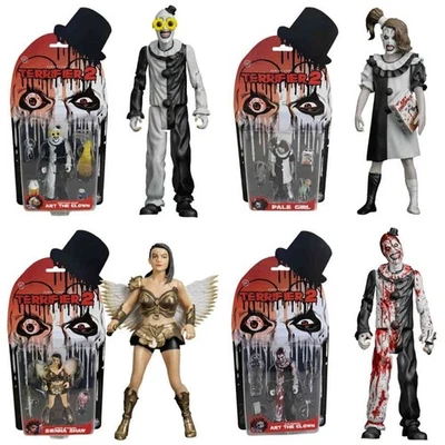 Damien Leone TERRIFIER Art The Clown SET 4 Action Figure Trick or Treat Sideshow - Immagine 1 di 4