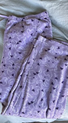 Liz Claiborne Women's Pajama Pants - Large - Purple Hearts - Image 1 of 4