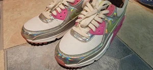 WMNS NIKE AIR MAX 90 LX WHITE "DAISY LEOPARD IRIDESCENT" SZ 8.5 [CQ2559-100] - Picture 1 of 8