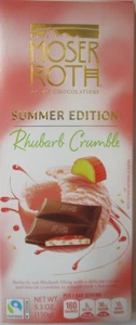 MOSER ROTH SUMMER EDITION RHUBARB CRUMBLE MILK CHOCOLATE 5.3-OZ - Picture 1 of 4