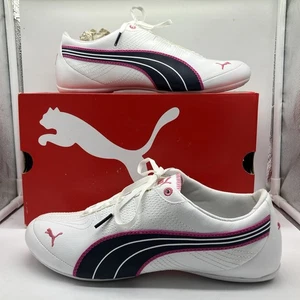 Puma Damen Soleil Laufschuhe Turnschuhe weiß/pink/marine Größe 9,5 - 347149 12 - Bild 1 von 9