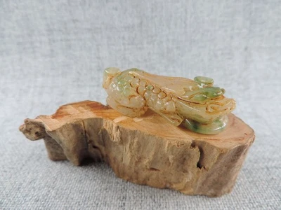 Китайская антикварная природа жадеит нефрит ручная скульптура статуэтка кулон PIXIU - Изображение 1 из 4