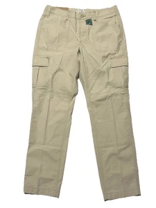 L.L. Pantalones cargo Bean para mujer 10 nuevos con etiquetas lona elástica ajuste favorito roca regular - Imagen 1 de 4