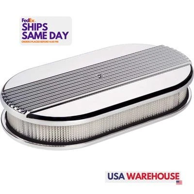 Billet Specialties 15640, Kit Large Ribbed Oval Air Cleaner Performance Parts Foto 1 de 4