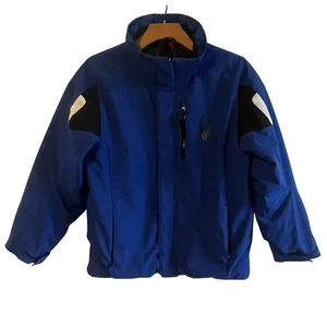 Spyder Kinder Outdoor Ski Snowboard Jacke Größe 12-blau & schwarz Wintermantel - Bild 1 von 24