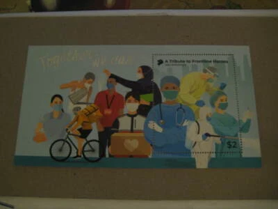 2021 Singapore Miniature Sheet on "A Tribute to Frontline Heroes" - Ltd Edn - Image 1 of 4