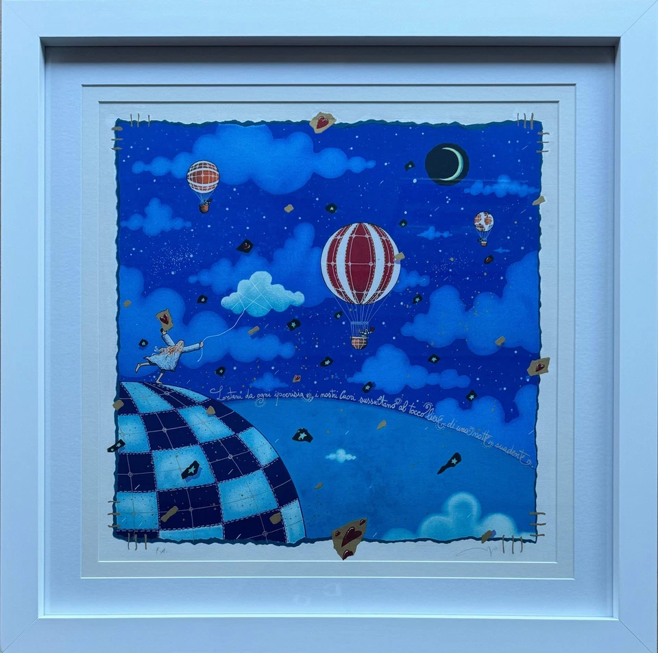 Opera incorniciata: I nostri cuori sussultano Andrea Agostini SERIGRAFIA 50x50 - Immagine 1 di 1