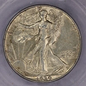 1939-D Walking Liberty Half Dollar 50c ICG - AU50 - Picture 1 of 4