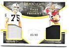 Nick Bosa And Howie Long 2020 Immaculate Past And Present  49 Dual Patch Sp