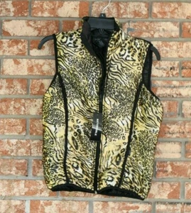 Live A Little Animal Print Sleeveless Vest NWT - Picture 1 of 5