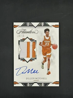 2022 Panini Flawless Collegiate Dillon Mitchell RPA Auto /25 TEXAS - Image 1 of 2
