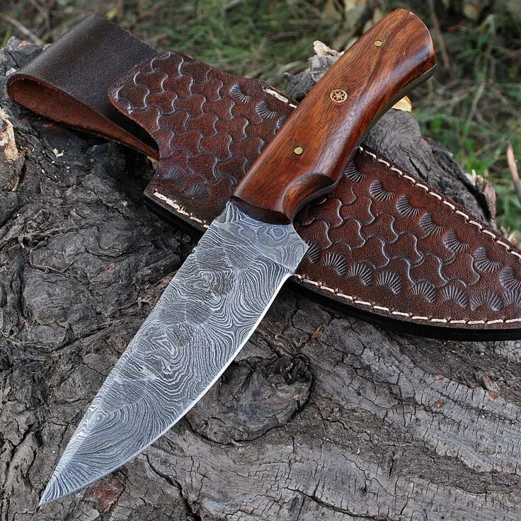 Cuchillo de hoja fija vintage con mango de madera | Lote de cuchillos | Juego de 2 piezas | Exterior EE. UU. Foto 1 de 1