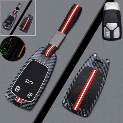 Zinc Alloy Silicone Car Key Fob Case Cover For Audi A4 A5 S4 S5 B9 Q5 TT TTS RS - Изображение 1 из 4