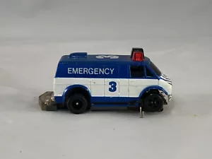 Tyco TCR Total Control Racing *READ* Emergency Van Slotless Jam Car - Picture 1 of 6