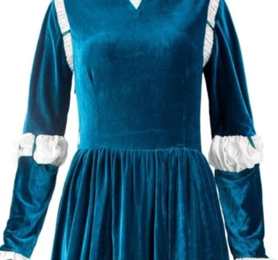 Disfraz Disney Mérida Azul con Cinturón, Bolso y Porta Flechas  Foto 1 de 4