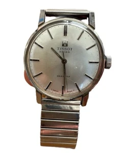 Tissot Men's Watch Wristwatch Silver T Swiss Made Swiss Stainless Steel Vintage - Picture 1 of 4