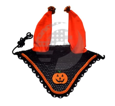 PRO IRON GEAR Halloween Horse Fly Bonnet Veil Mask Fancy Wear With Crystal size Pony,Cob,Full