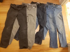 Lot of 5 Pair Boys Youth Jeans Size 14 Regular Skinny Levi's 511 502 505 old nav - Picture 1 of 24