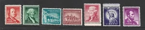 US STAMPS 1031A   1036 PART SET Liberty Issue 7 STAMPS MINT NH OG FREE SHIP - Picture 1 of 1