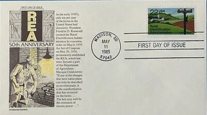 Aristocrats Cachet 2144 Rural Electrification Administration TVA FDR Rural Combo - Picture 1 of 1