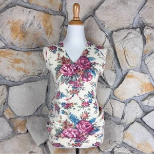 NWT Ralph Lauren Blue Label c. 1980s Lambswool Sweater Vest Tea Rose Cream | L - Picture 1 of 4