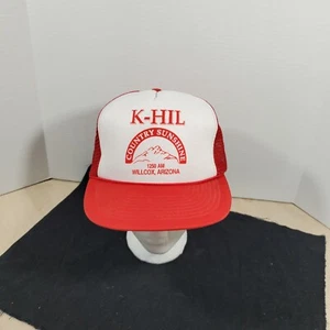 Vintage Radio Station K-Hill Country 1250 Am Foam Mesh Snapback Trucker Hat Cap - Picture 1 of 12