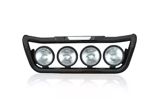 Barra de luz parrilla NEGRO + LED lateral + punto para Volvo FE 2006-2013 acero inoxidable - Imagen 1 de 10