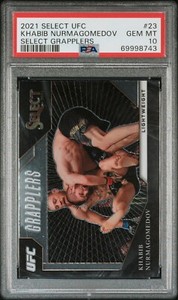 Khabib Nurmagomedov 2021 Panini Select UFC Grapplers Conor Mcgregor Prizm PSA 10