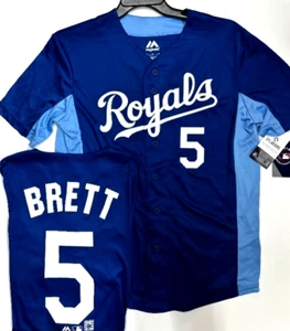 GEORGE BRETT KANSAS CITY ROYALS REPLICA TRIKOT GRÖSSE AUSWÄHLEN NEU MAJESTIC SM-3X - Bild 1 von 3