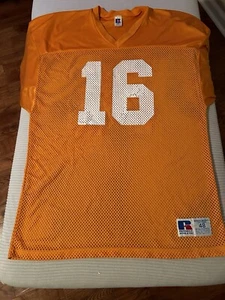 VTG Russell Tennessee Volunteers Peyton Manning #16 Football Jersey Size 48 EUC - Picture 1 of 12
