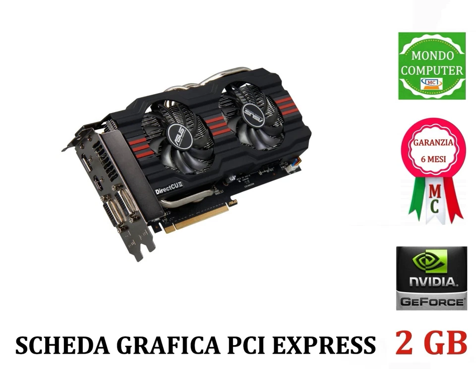 SCHEDA GRAFICA GEFORCE PCI EXPRESS 2 GB ASUS GTX 660 - Immagine 1 di 1