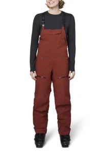 FLYLOW Moxie Womens M Bibs Snowboard/Ski/Winter Pants Redwood $430 - Picture 1 of 7