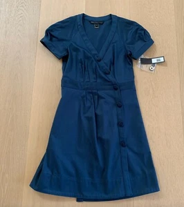 Marc by Marc Jacobs Blue Striped Short Sleeve Dress- XS, New with Tag - Picture 1 of 3