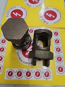 2  Split-Bolt Connector Wire Cable Lug Lead M800-1000 T4/0-1000 Bronze US - Picture 1 of 4