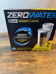 Zero Water 5 Stage Adv Filtration 2 Pack Replacement Water Filters - Picture 1 of 5