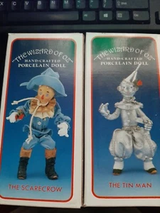 1987 Santa's World The Wizard of Oz The Tin Man & Scarecrow Adorno de Navidad - Imagen 1 de 3