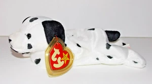 Ty Beanie Baby Dotty Plush 9in Dalmatian Dog Stuffed Animal Retired Tag 1996 - Picture 1 of 4
