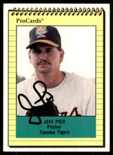 1991 ProCards Jeff Pico IP Signed Auto Tacoma Tigers #2303