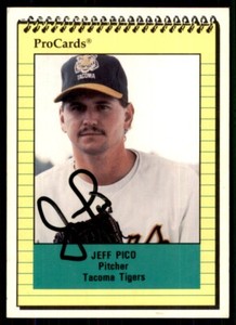 1991 ProCards Jeff Pico IP Signed Auto Tacoma Tigers #2303