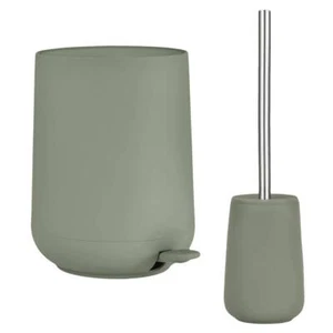 Zone Denmark Bad Accessoires Set 2tlg Pedaleimer und Toilettenbürste oliv grün - Bild 1 von 7