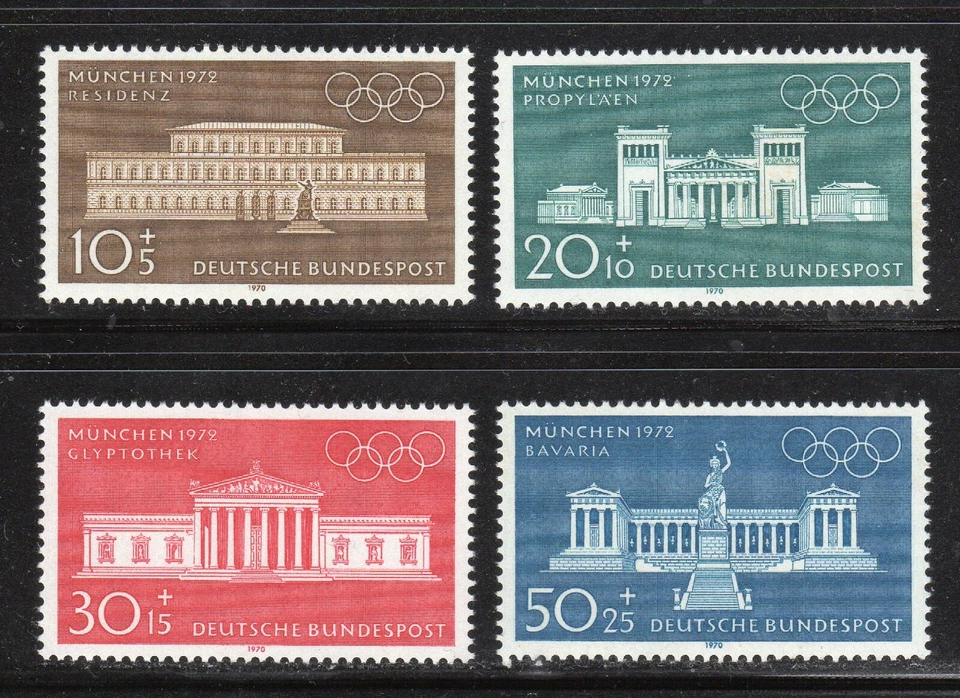 Germany 1970 SC# B 459-B 462 - Munch Buildings - Four Stamps - M-NH Lot # 127 - Image 1 of 1