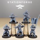 Stationforge Miniatures - GrimGuard - Command Force - 28mm Tabletop 3D Druck
