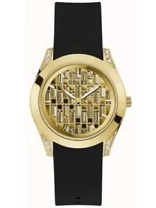 Brand New Ladies Guess Clarity Gold Stunning Crystal Dial Watch GW0109L1 £169 - Picture 1 of 4