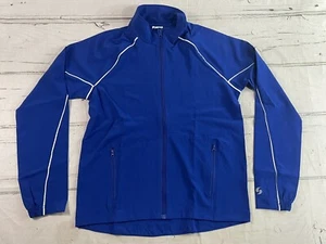 Soffe Womens Juniors Classic Blue Lightweight Warmup Jacket Full Zip/Pockets NEW - Picture 1 of 7