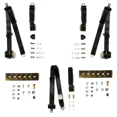  Conjunto de cinto de segurança traseiro para se adequar 1990-95 Toyota Starlet EP80 NP80 Hatchback ADR - Imagem 1 de 4