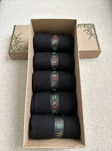 Bamboo Socks Cushion Duty Soft Work Sock Black - Picture 1 of 6