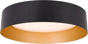 Flush Mount Ceiling Light,12.5 Inch LED Ceiling Light Fixture,Matte Black with G - Picture 1 of 12
