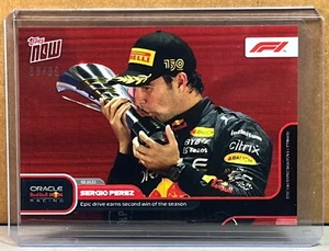 2022 TOPPS NOW FORMULA 1 F1 #60 SERGIO PEREZ 2nd win season Parallel 89/99 - Picture 1 of 3