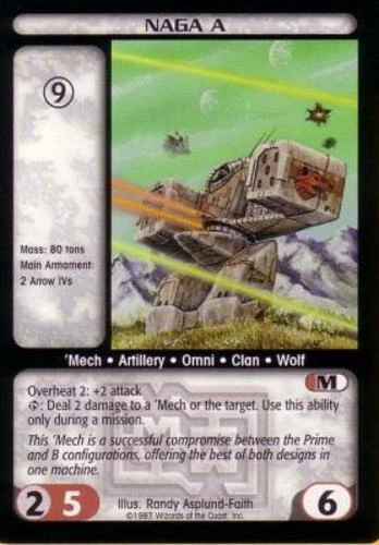 Battletech CCG: Naga A [Ungraded] from set Mechwarrior WOTC Wizards of the Coast - Image 1 of 1